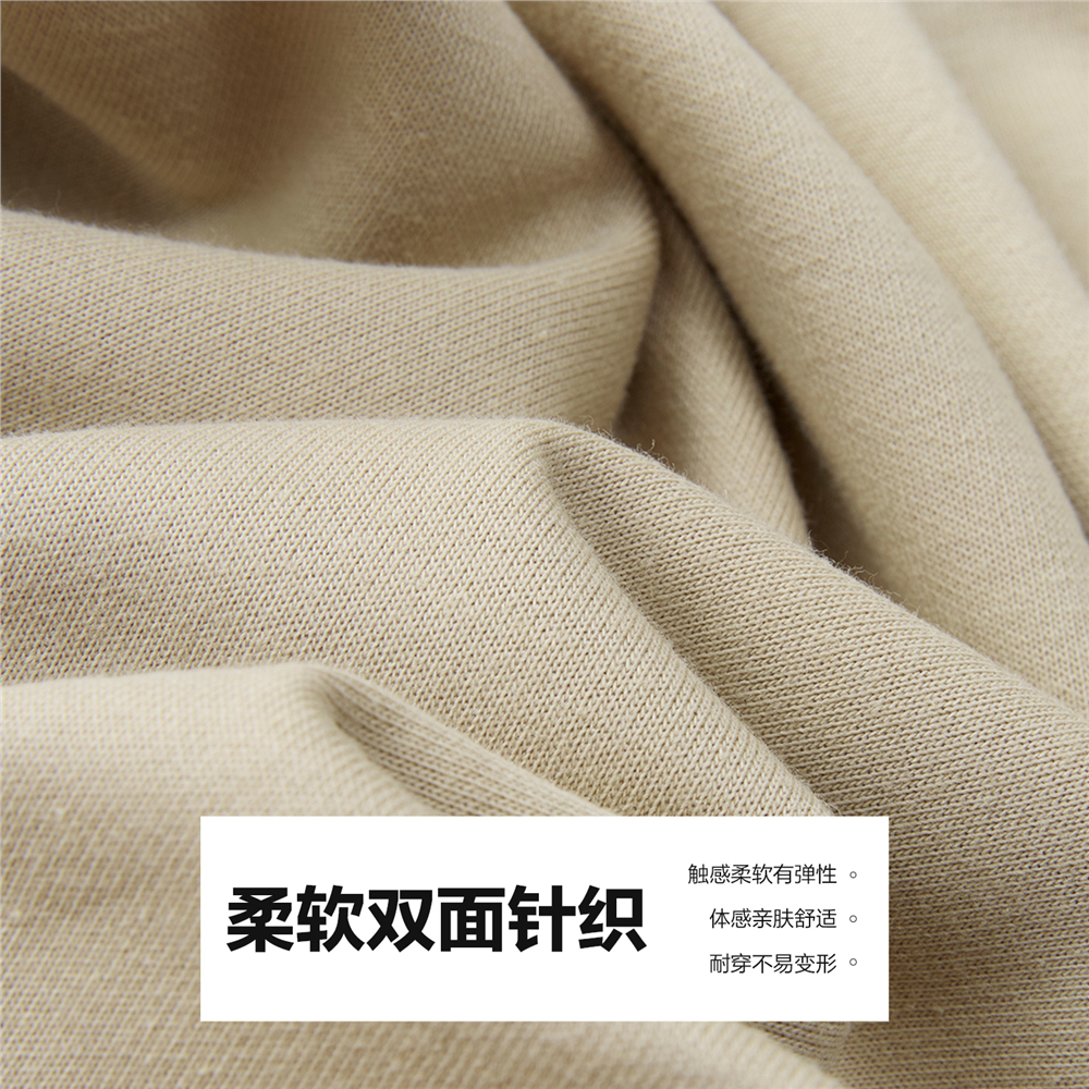 佐丹奴抽绳卫裤女秋冬新款松弛感裤子双面布松紧腰休闲裤05415867 - 图0