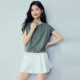 ເສື້ອຍືດແຂນສັ້ນ Giordano elastic hem ກ້ອນອົກຊີເຈນເຢັນ