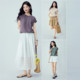ເສື້ອຍືດແຂນສັ້ນ Giordano elastic hem ກ້ອນອົກຊີເຈນເຢັນ