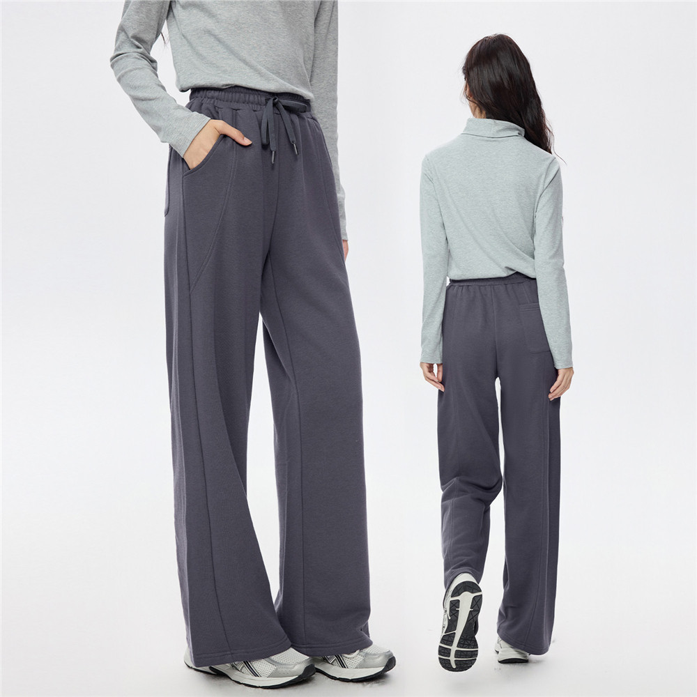 佐丹奴休闲卫裤女2026年春新款运动裤子抽绳松紧腰阔腿裤13415692,淘宝优惠券,粉丝福利购,淘宝优惠卷