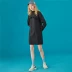Giordano đầm mùa thu đông mới giản dị của phụ nữ dây kéo màu nửa kín váy ren mở 13468812 - váy đầm