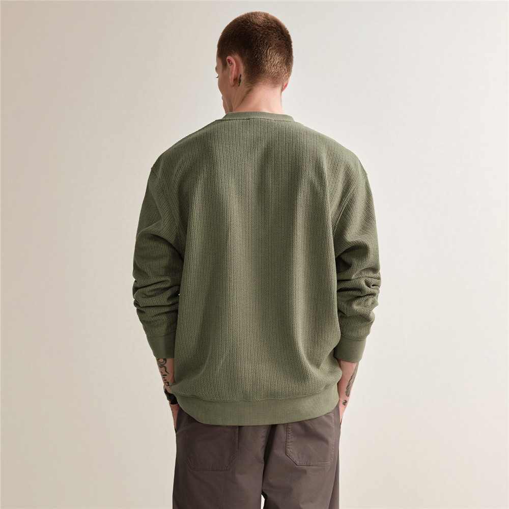 设计师款佐丹奴落肩袖宽松卫衣男新款肌理感圆领套头上衣18025808,淘宝优惠券,粉丝福利购,淘宝优惠卷