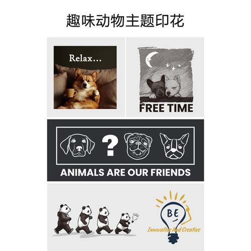 佐丹奴2026年春新款纯棉动物灯泡主题印花圆领长袖T恤男01095782 - 图1