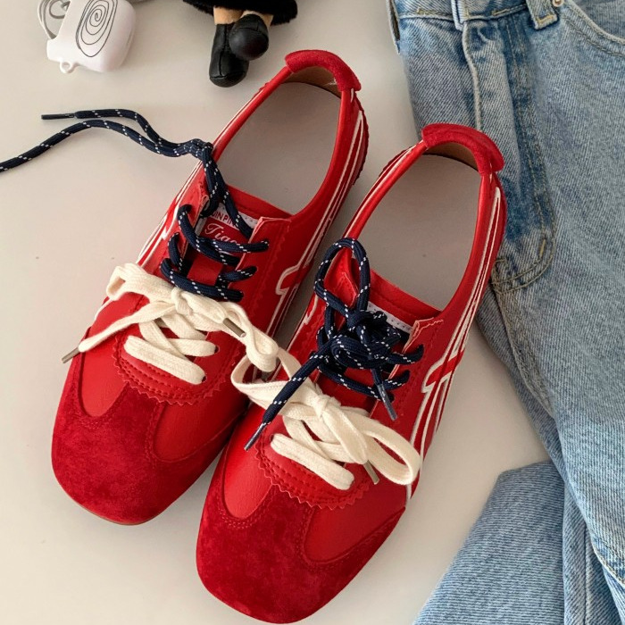 Opening自制女鞋复古方头德训鞋百搭洋气网红miu风时髦小红鞋舒适 - 图3