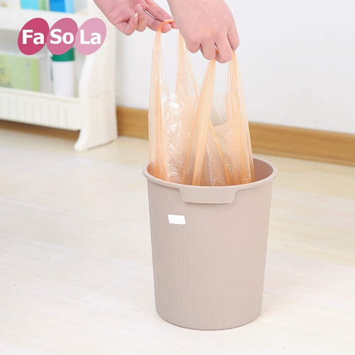 Большой портативный одноразовый пластиковый мусорный мешок для домашнего использования, увеличенная толщина