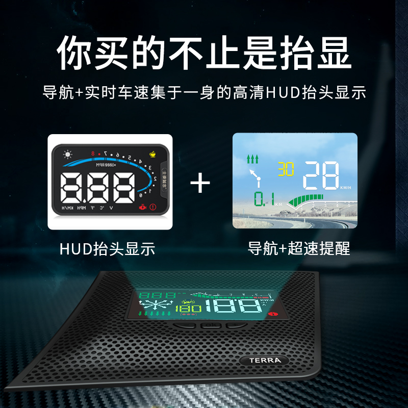 忠诚卫士适用于18款途乐酷路泽抬头途达HUD无线导航仪隐藏款专用 - 图3