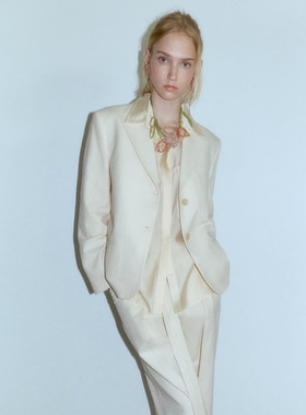 N11193欧美创意彩钻郁金香花朵耳环项链 ZA个性优雅夸张满钻颈链