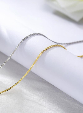 日韩风纯银ins防过敏满天星项链