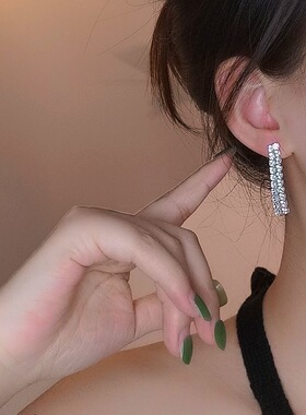 欧美时代气质超闪满钻流苏项链女款轻奢高级感锁骨链颈链气质百搭