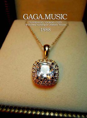 复古时尚超闪水晶仿真钻石项链