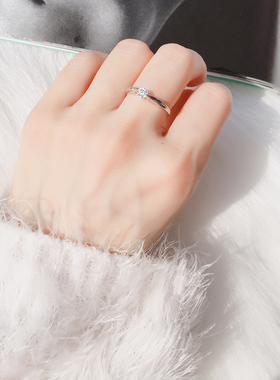 时尚优雅简约复古20分仿真钻戒