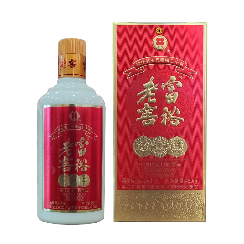 包邮东桂花牌白酒富裕老窖42度部优 450ml*6瓶一箱新版老版随机发 - 图3