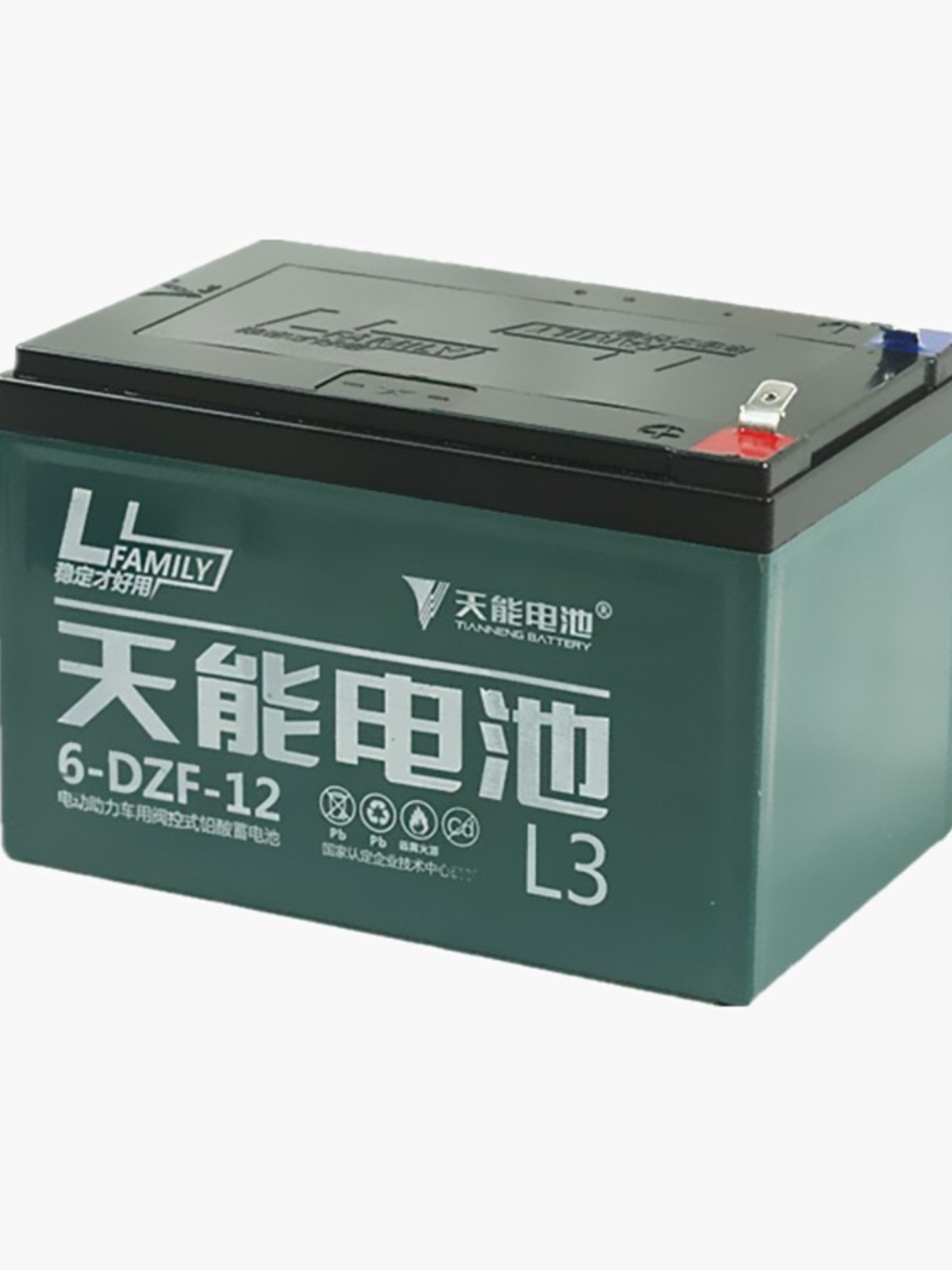 天能蓄电池6-DZF-12免维护12V12AH/14AH电动车一组四只单拍不发 - 图2