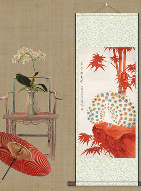 一帘幽梦花鸟画绢画全新制作