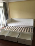 Ikea, телескопический диван для двоих, универсальная коробочка для хранения
