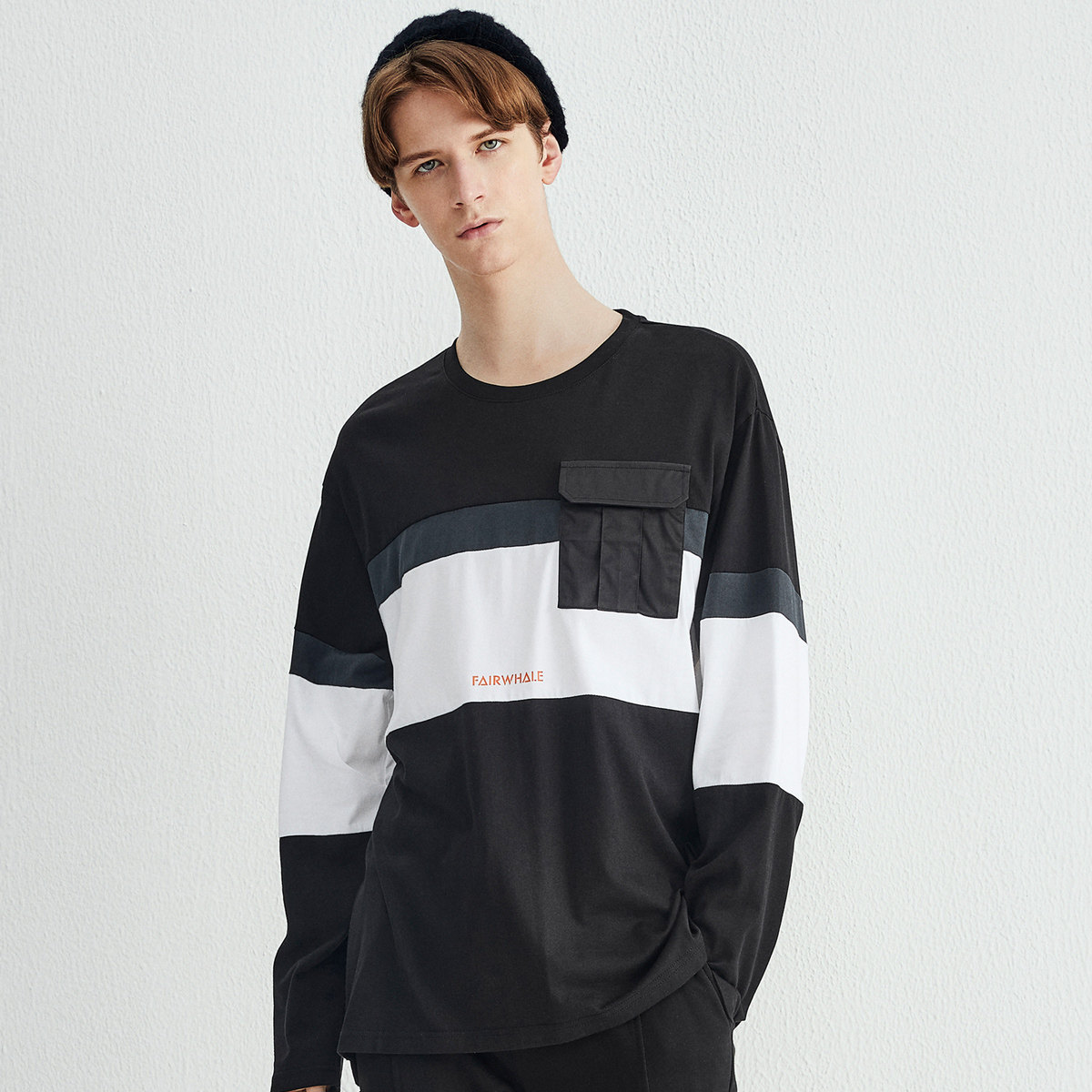 马克华菲长袖男士春秋新款潮流t恤 马克华菲T恤