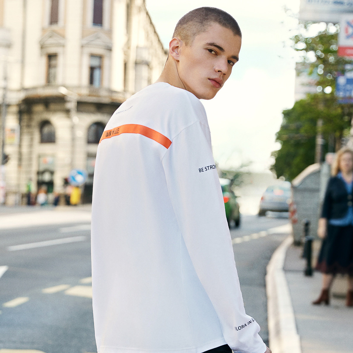 马克华菲长袖男士秋冬款潮流潮t恤 马克华菲T恤