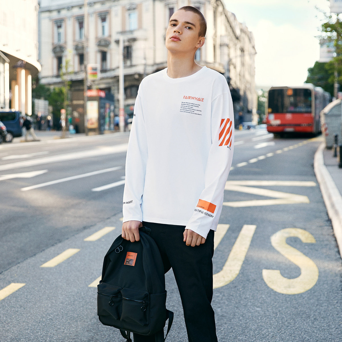 马克华菲长袖男士秋冬款潮流潮t恤 马克华菲T恤