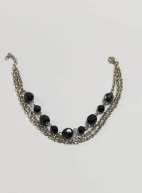 时尚简约多层链条串珠手链手饰手串百搭饰品配饰女甜美气质