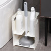 Toilet brush rack household toilet dredge toilet cleaning liquid double-layer toilet storage rack toilet storage box