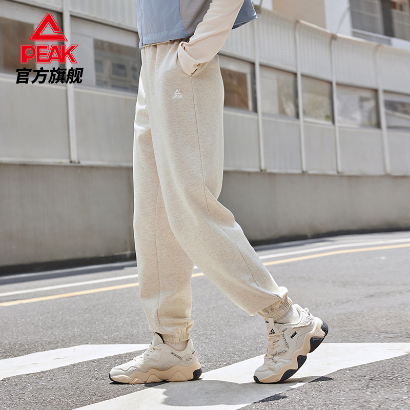匹克官方针织长裤女夏新品运动裤宽松健身跑步训练休闲潮流裤子