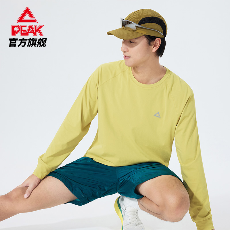 匹克采风速干防晒运动长袖T恤男夏季新品跑步服骑行圆领休闲上衣