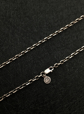 925纯银个性太角链复古时尚做旧