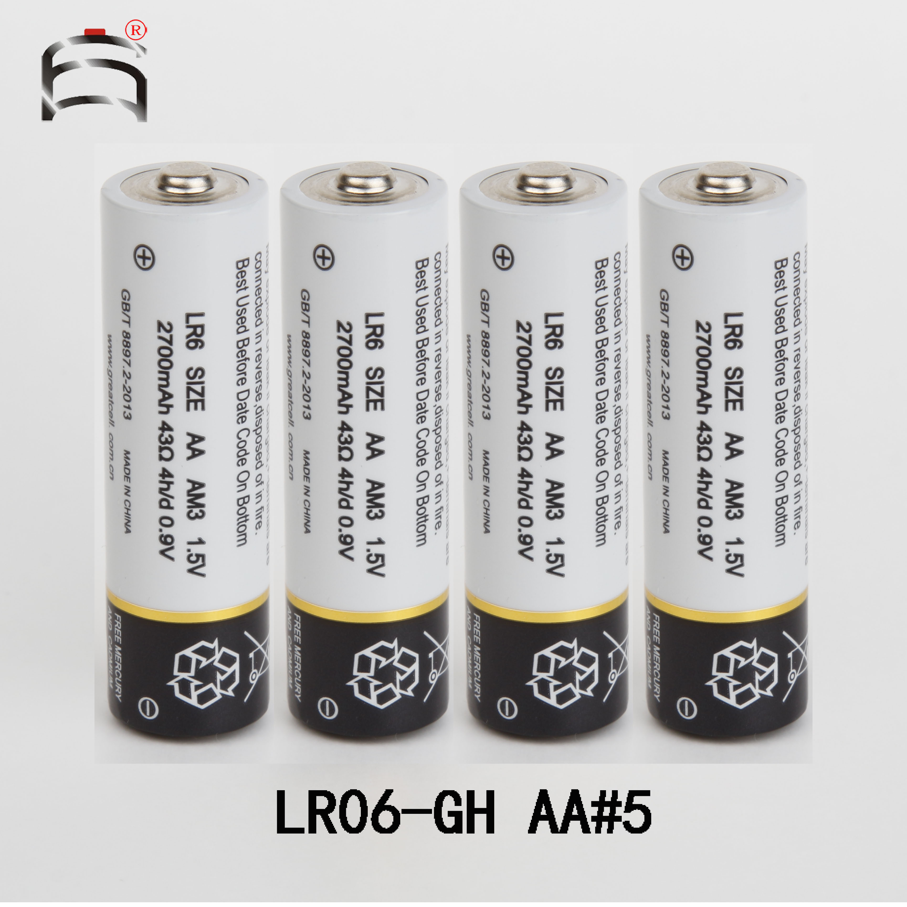 GREATCELL碱性5号（AA）电池 LR6-GH 1.5V 2700mAh 10节 - 图1