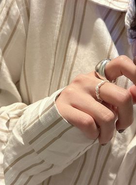 S925纯银韩版磨砂古法基础款包包