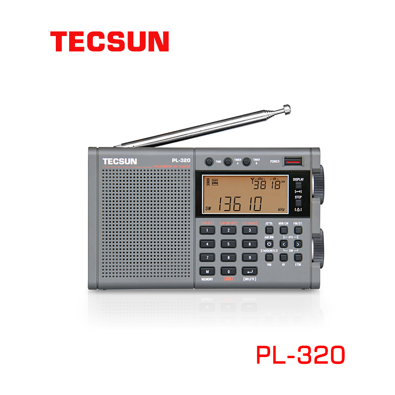 TECSUN/德生PL-320调频中短波全波段充电收音机学生英语四级考试-图0