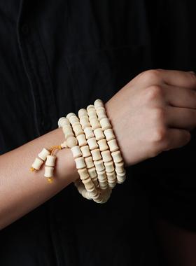 天然金丝竹手链坠佛珠念珠