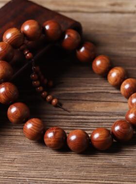 手持车挂海南黄花梨手串多圈