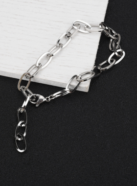 小众链条百搭金属手环肖战同款