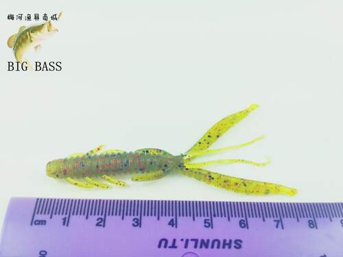 吉川倒钓钓组路亚竹节浮水软虾沉水软虫软饵加腥味软饵8cm 10cm - 图2