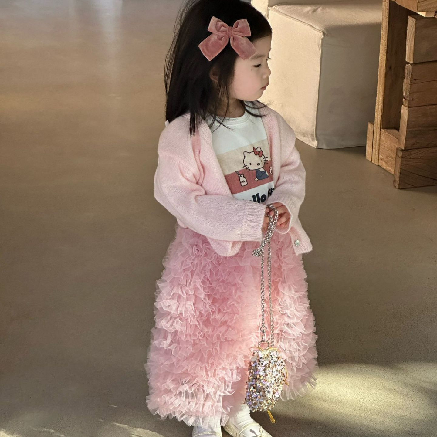 韩版童装2026春季新款女童时髦洋气甜美针织开衫宝宝百搭薄款外套,淘宝优惠券,粉丝福利购,淘宝优惠卷