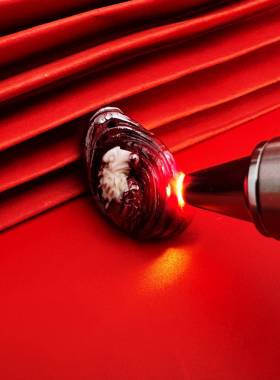 天然朱砂原石单晶体雕刻雄鹰吊坠