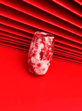 天然辰砂万山朱砂原石桶珠配珠