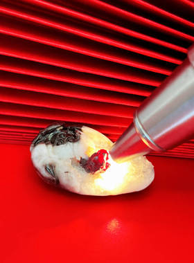 天然原矿辰砂单晶体黑晶体原石天然朱砂矿石标本吊坠矿标摆件挂件