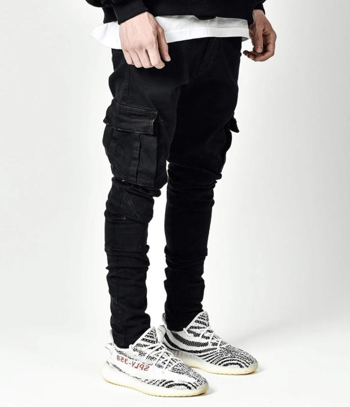 2024 工装牛仔裤男 jeans牛仔裤男 jeans for men cargo pants - 图1