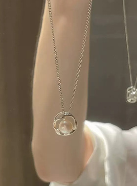 奥特莱斯品牌撤柜限时折扣轻奢气质珍珠项链甜美高级感锁骨链女