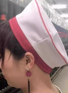 纺织女工无圆顶透气防尘定型帽