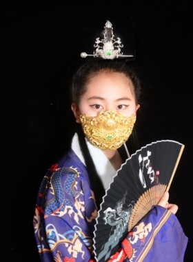 口罩面具原创设计风汉服配饰