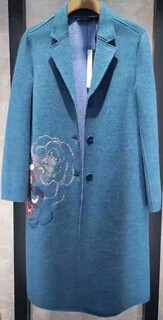 Fish brand authentic ffmc3220 embroidery casual loose woolen jacket tag 3576