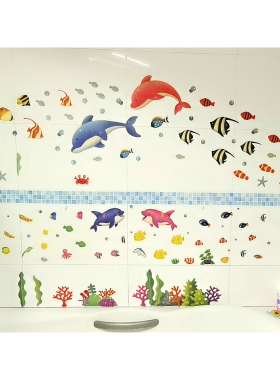 韩国进口厨房浴室防水装饰贴画
