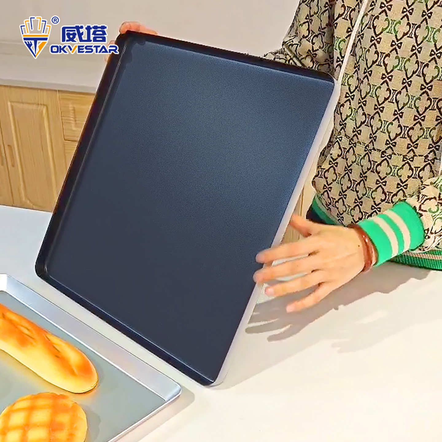 浅正方形40*40 50*50不粘烤盘商家用烤蛋挞曲奇酥饼欧包不沾烤盘,淘宝优惠券,粉丝福利购,淘宝优惠卷