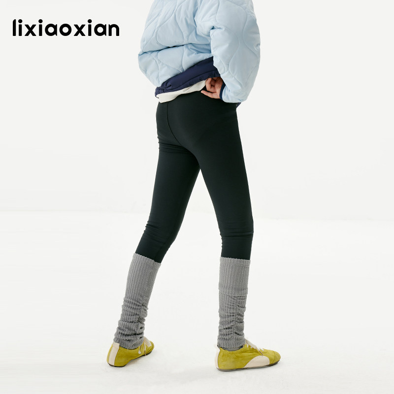 梨小闲原创女童堆堆脚口拼接秋冬款长裤中大童四面高弹运动打底裤,淘宝优惠券,粉丝福利购,淘宝优惠卷