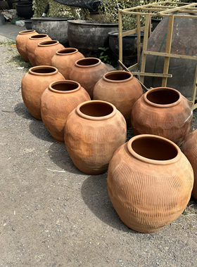 陶缸粗旧陶罐大号缸园林庭院景观装饰仿古陶器插花瓶中式家居用品