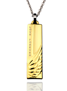 首饰比翼双飞钨金项链吊坠