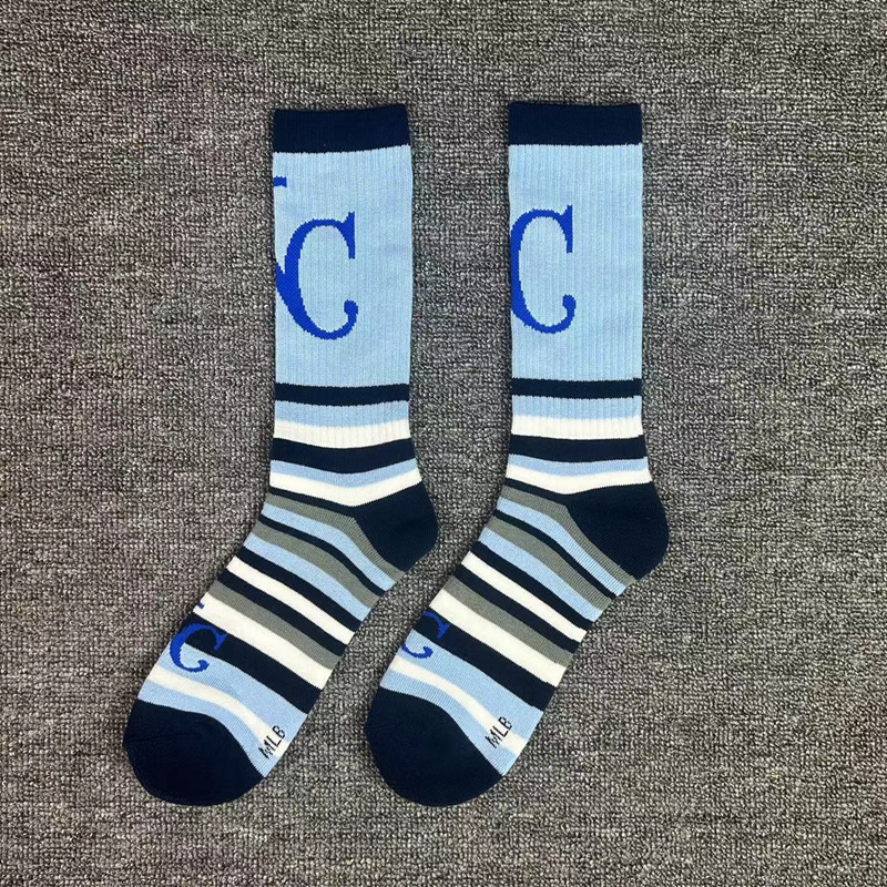 2024款美职棒球袜运动袜加厚毛巾底飞盘袜道奇扬基中长筒成人 - 图0
