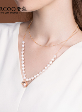 高级感小众设计颈链Cercoo珍珠